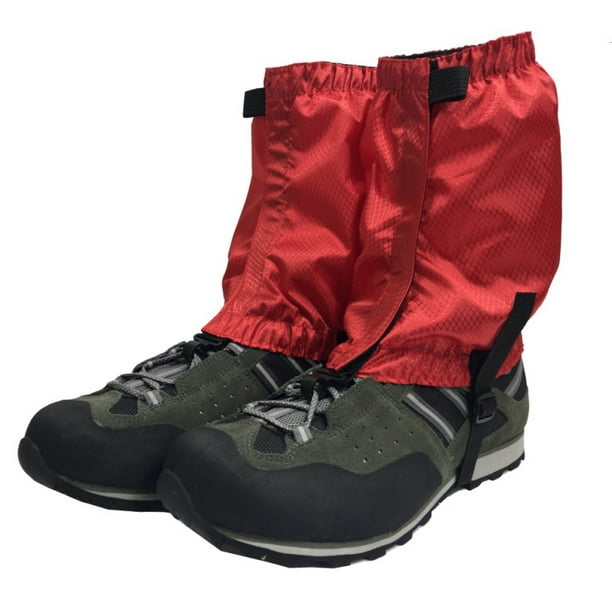 2Pcs Outdoor Waterproof Ankle Covers Walking Gaiters for Hiking Climbing Hunting